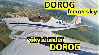 Flying over Dorog camera on wing