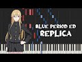 Blue Period Ed - Replica by mol-74 (Piano Tutorial & Sheet Music)