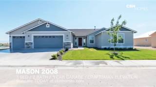 CBH Homes - Mason 2008 - 3 bed, 2 bath, 3 car garage, craftsman elevation