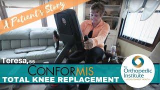 Teresa's ConforMIS Total Knee Replacement  Therapy Rehab Video