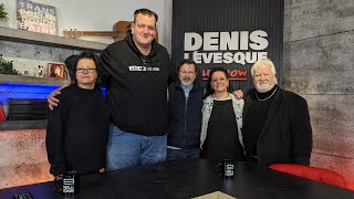 Denis Lévesque Le Show: Christine Blanchard, Régis Simard et le comédien géant Martin Paquette.