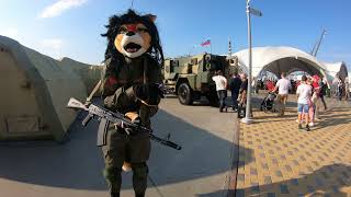 Russian Army, Park Patriot exhibition of military equipment, Moscow Walking 4K.