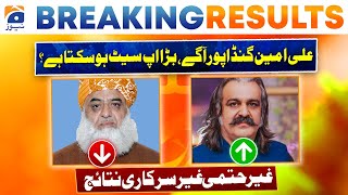 Election 2024: NA-44 Dera Ismail Khan | Ali Amin Khan Leading | First Inconclusive Unofficial Result