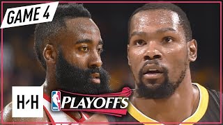 Kevin Durant vs James Harden Full Game 4 Highlights Rockets vs Warriors 2018 NBA Playoffs WCF