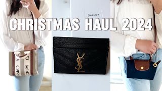 What I got for Christmas 2024🎄 YSL Chloe Longchamp #christmas #handbags