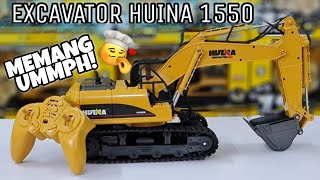 Huina 1550 excavator unboxing and test