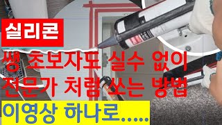 초보자도 실리콘 전문가처럼 실수 없이 쏠 수 있는 방법, 쉬운 방법 찾다 망합니다.