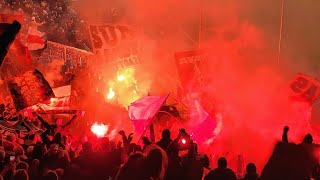 Hoffenheim - VfB || Pyroshow Ultras VfB Stuttgart in Hoffenheim || Bundesliga (24.01.23)