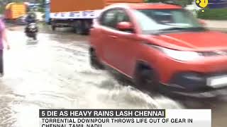 5 die as heavy rains lash Chennai