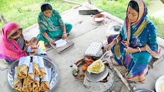 খুবই সহজ একদম রেস্টুরেন্টের মতো বাড়িতে চিকেন রোল তৈরির রেসিপি || chicken roll recipe