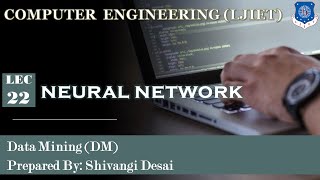 Lec-22_Neural Network | Data Mining | Computer Engineering