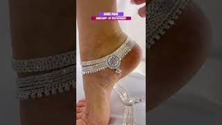 Beautiful silver Payal #youtubeshorts #ytshorts #viralvideo