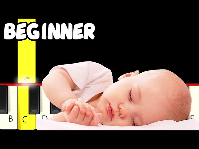 Brahms Lullaby Fast And Slow Easy Piano Tutorial Melody Only