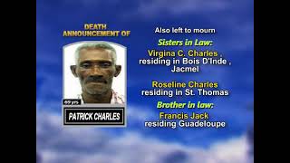 Patrick Charles ~ Long Obituary