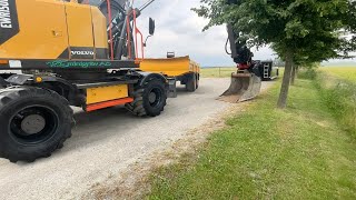 Köp Grävmaskin Volvo EW150E med grävsystem och vagn på Klaravik