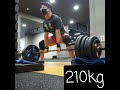 스모 데드리프트 200kg u0026 210kg 성공 sumo deadlift 200kg 210kg leg day