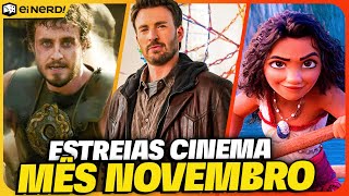 GRANDES ESTREIAS DO MES! MELHORES FILMES NO CINEMA EM NOVEMBRO DE 2024