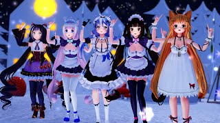 【MMD】5人で『Snow Song Show』艾尔莎(エルザ)ちゃん＆エノコログサちゃん＆キャルちゃん＆ショコラちゃん＆バニラちゃん【4K 60fps h265】