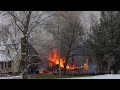 Structure Fire, Davison Twp. Fire Department, Michigan, December 8, 2021