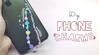 DIY Beaded Phone Charms / Phone Strap / Phone Keychain 📱