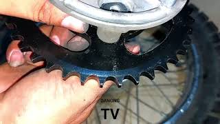 HOW TO INSTALL SPROCKET SET YAMAHA YTX 125 STEP BY STEP [ PART ONE ]