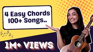 4 Basic Ukulele Chords To Play 100+ Songs | Sayali Tank