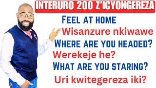 L181: SPOKEN ENGLISH II INTERURO 200 Z'ICYONGEREZA N'IKINYARWANDA