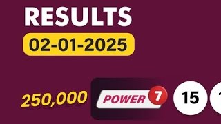 uwinn lottery result today 02/01/2025 Thursday January power7 Grand6 max3 4you spin5 U winn Result