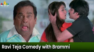 Ravi Teja Comedy with Brahmanandam | Krishna | Telugu Movie Scenes | Trisha @SriBalajiMovies