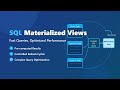 🚀 SQL Materialized Views: Boost Query Speed & Database Performance!