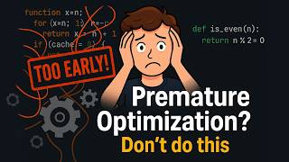 Stop doing premature optimizations