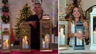 Luminara Heritage Tri-Candle Lantern Collection on QVC