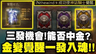 小許｜三發機會！能否中金？金變覺醒一發入魂！ft.丁特｜INThewind｜騎士道｜天堂M