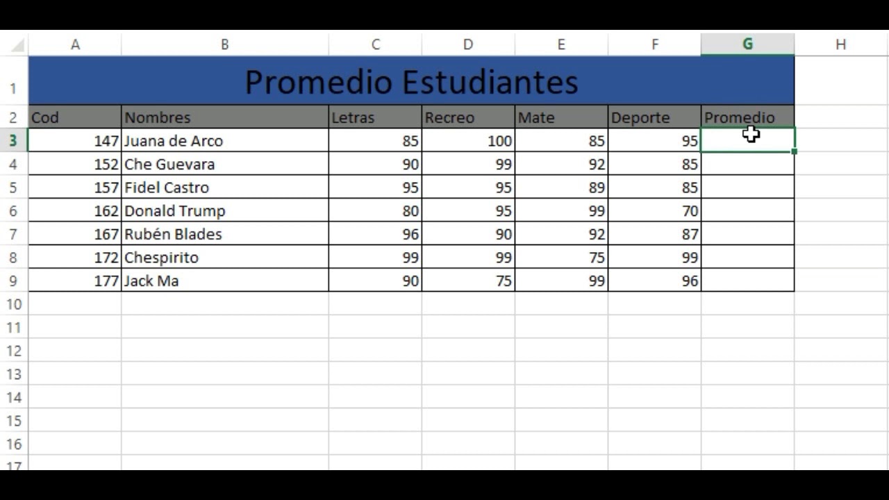 Como Calcular El Promedio En Excel Ejemplos - Templates Printable Free