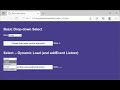 HTML CSS JavaScript Demo: Select Option