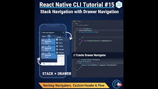 React Native CLI Tutorial #15 – Stack Navigation with Drawer Navigation