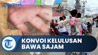 Siswa SMA di Kota Bima Rayakan Kelulusan, Corat-coret Seragam hingga Konvoi Bawa Sajam