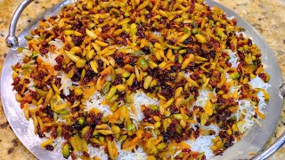 Gheymeh Nesar (Jeweled Rice with Meat Stew) - Cooking with Yousef