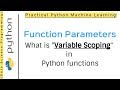 Python Tutorial 10 - Functions | What is variable scoping in python functions