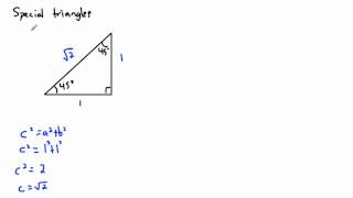 Trigonometry - Special triangles and quadrants - (IB Math, GCSE, A level, AP)