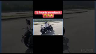 Pela 1°vez pilotei a harley do marido!! Basta eu querer e acreditar que nada é impossível!