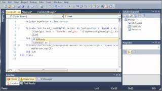 Visual Basic Tutorial - 92 - Person Part 1