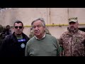 u.n. chief visits ukraine s war torn towns