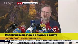 Petr Fiala po návratu z Kyjeva!