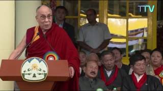 His Holiness the Dalai Lama's speech during Sikyong swearing-in ceremony