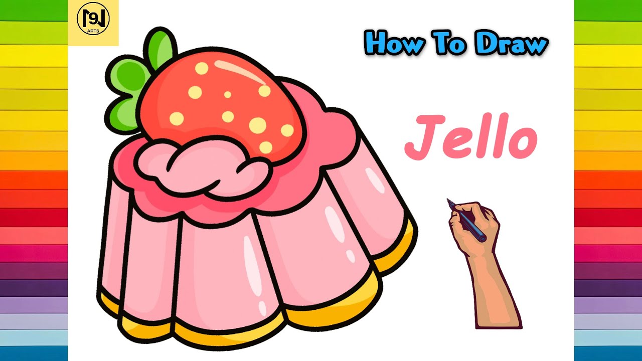 How To Draw A Strawberry Jello Easy Step By Step 2023 No 9 Arts Youtube