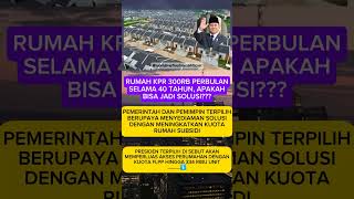 rumah subsidi 300ribu hingga 40 tahun?? BAGAIMANA?? #fyp #shorts #youtubeshorts #trending #prabowo