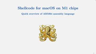 Shellcode for macOS on M1 chips - Part 1: Quick overview of ARM64 assembly language