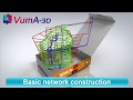 VUMA3D-network 2018 - Basic network construction - 3D mine ventilation simulation software