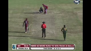 Pakistan vs West Indies best ever t20 match. Thrilling finish